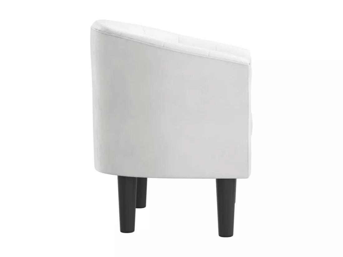 Chaise cabriolet blanc similicuir