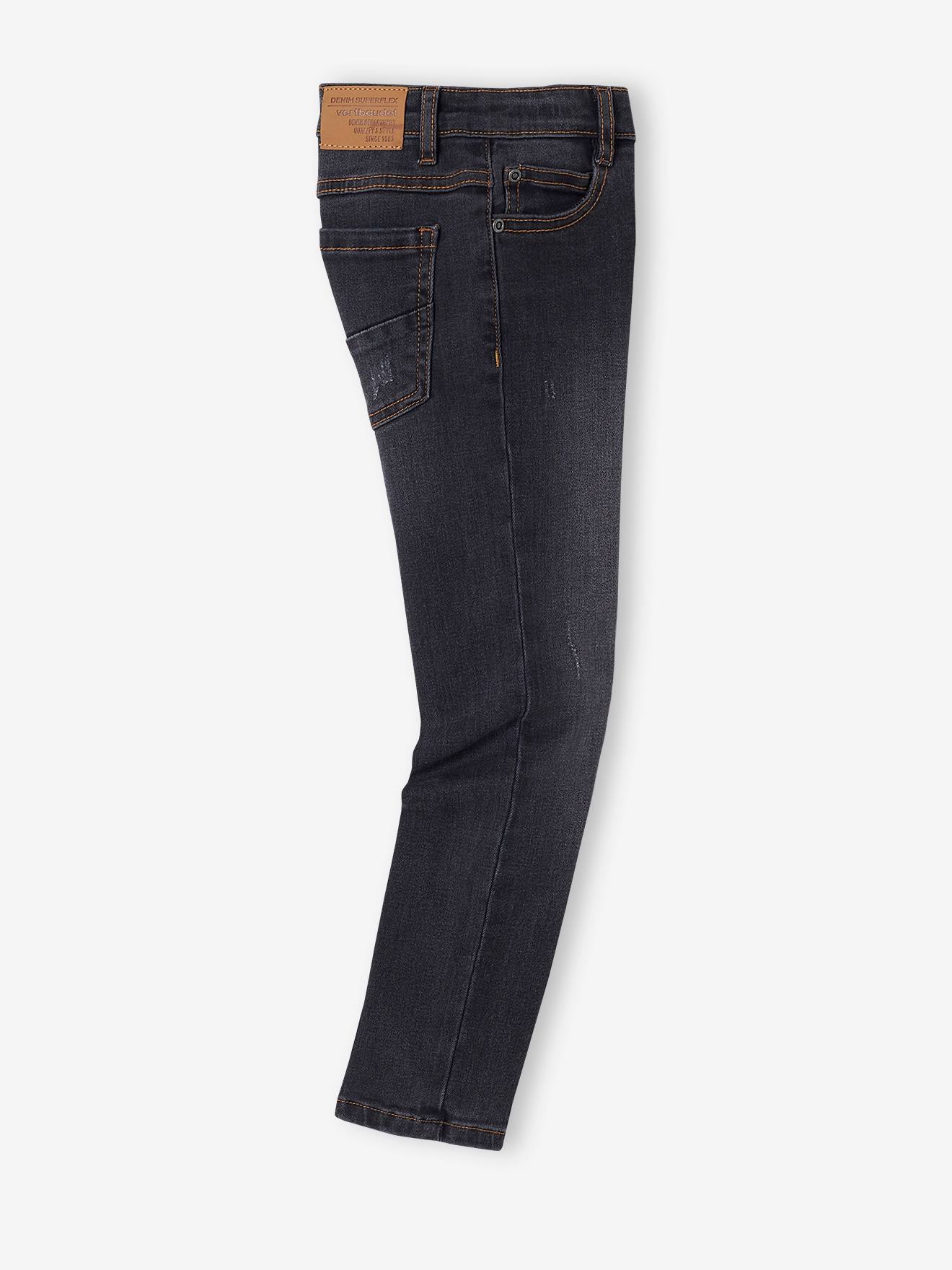 Calça jeans Superflex para meninos, lavagem azul escura
