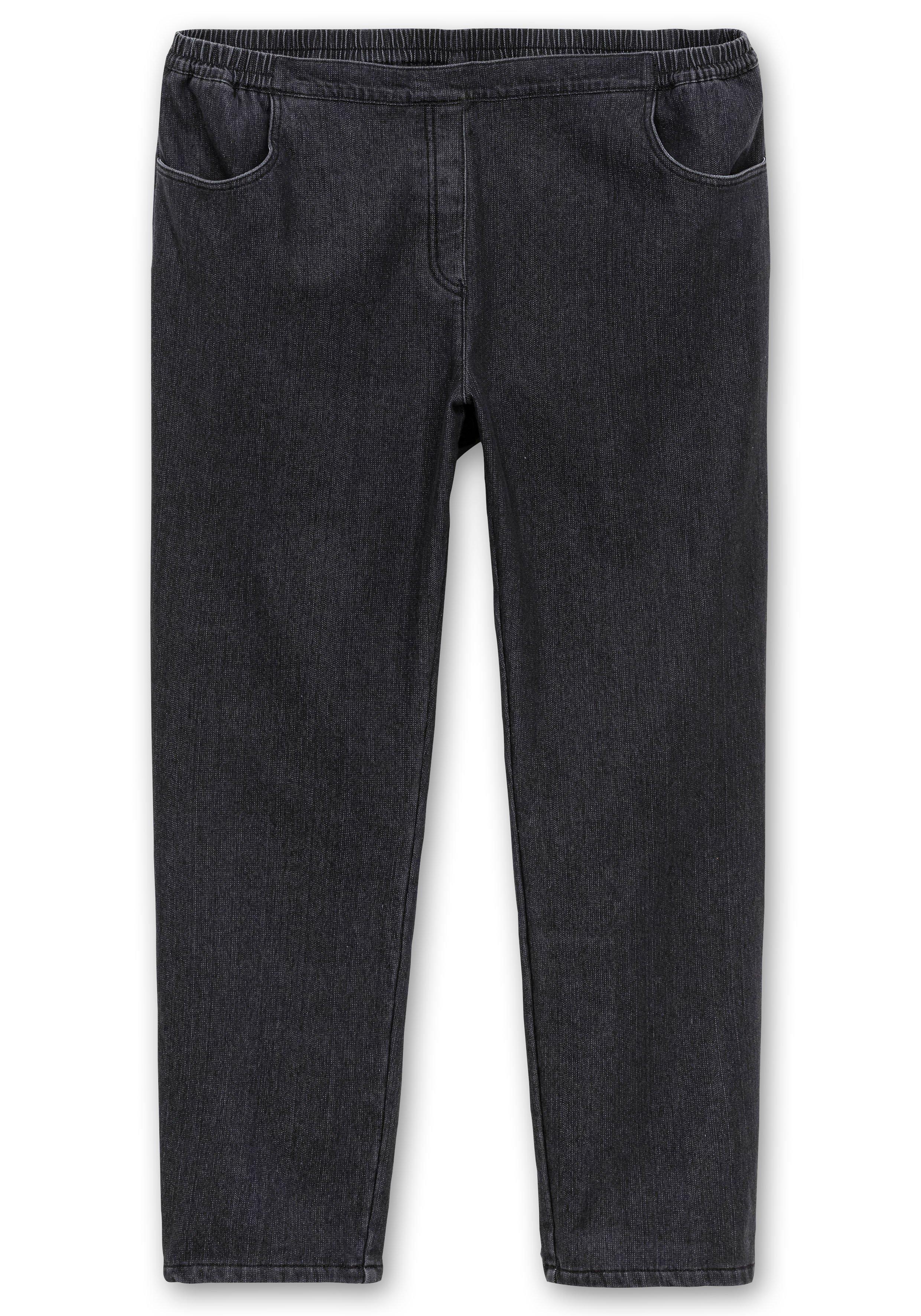 Thermojeans mit Komfortbund und Fleece-Futter