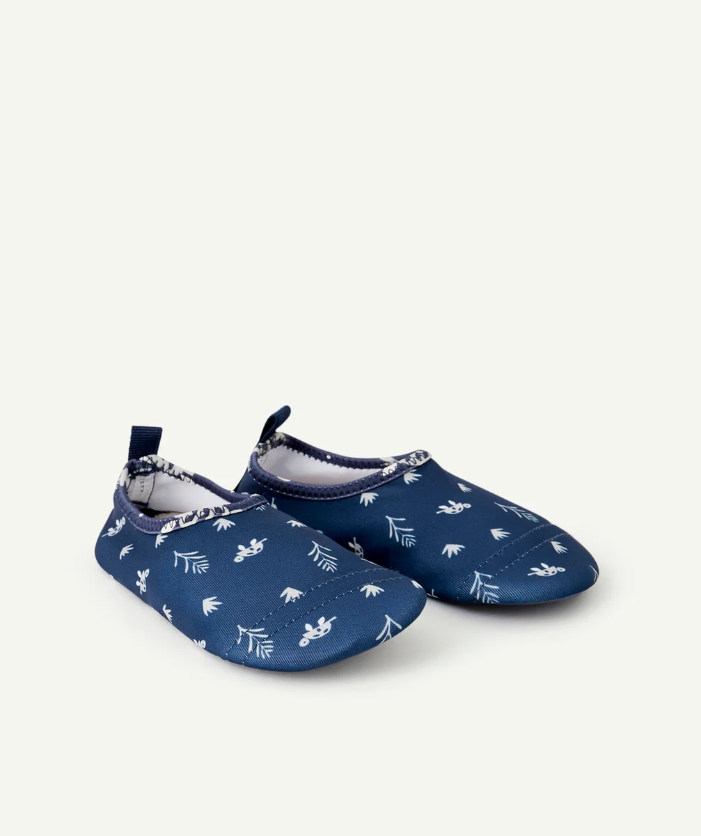 FRESKCHAUSSONS DE PLAGE ANTI-UV BÉBÉ GARÇON TORTUES BLEU INDIGO