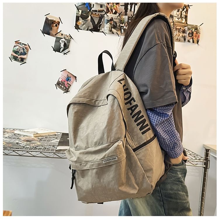 EAVALURE - Nylon rugzak met bijpassende letters voor koppels