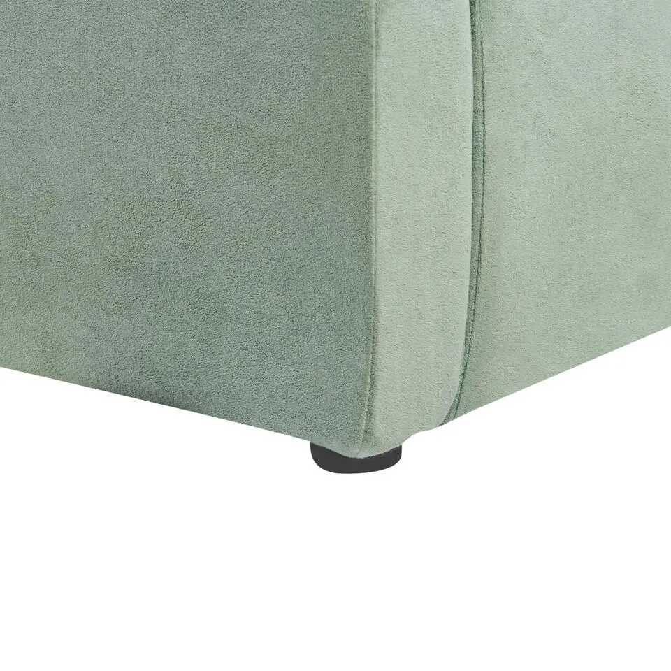 BAJONNA - Tweepersoonsbed - Mintgroen - 160 x 200 cm - Stof