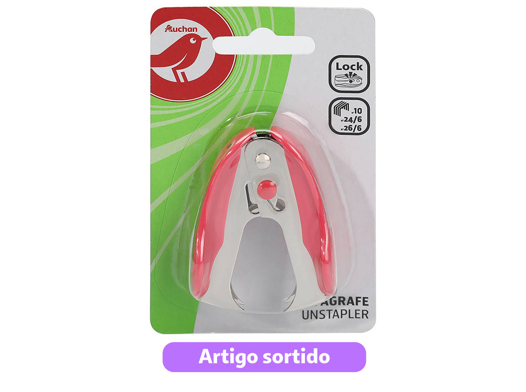 SACA AGRAFOS AUCHAN CORES SORTIDAS