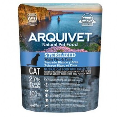 Alimento com sabor de atum para gatos esterilizados