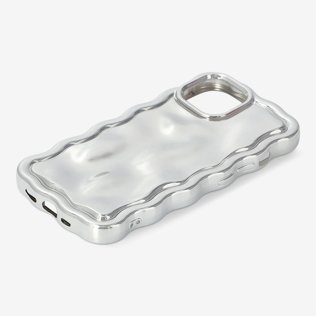 Sølvfarvet cover til Iphone 15