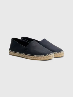 Alpargatas Tommy Hilfiger x Vacation em couro premium com monograma