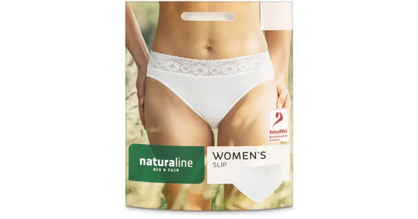 Naturaline Textil Damen Slip weiss S