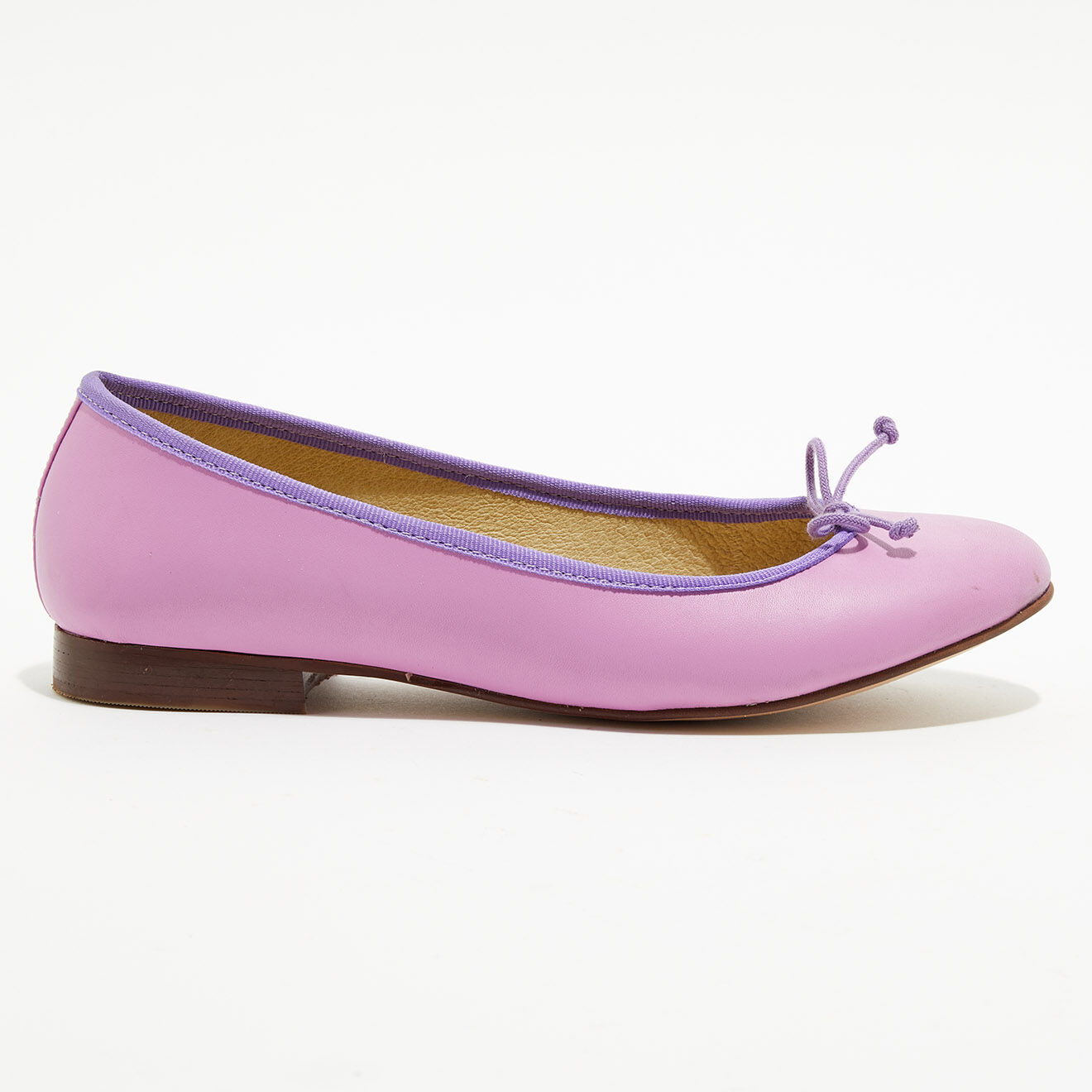 Quartier Latin Ballerines en Cuir Jeanne lilas