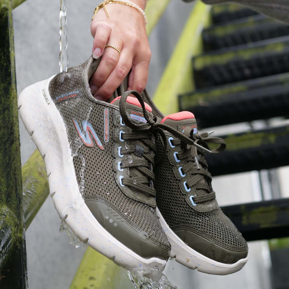Skechers Go Walk Flex WP Slip-Ins Sneakers Dame