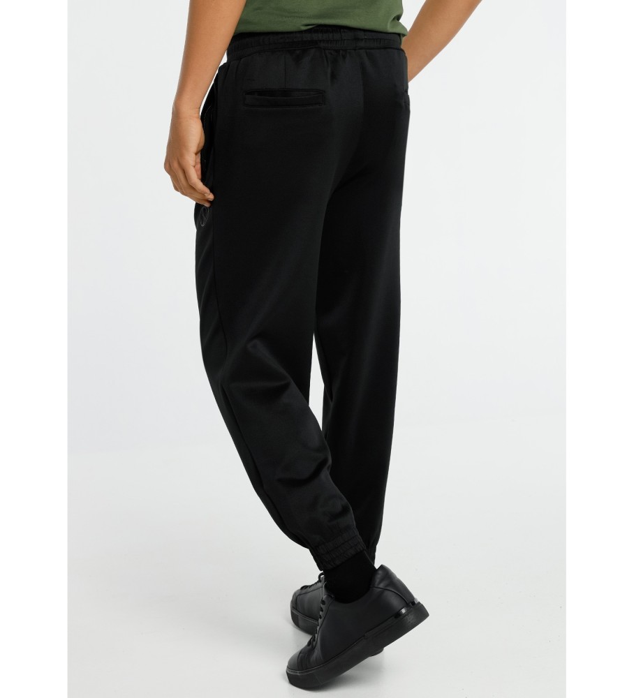 Calça de moletom preta Six Valves Naughty
