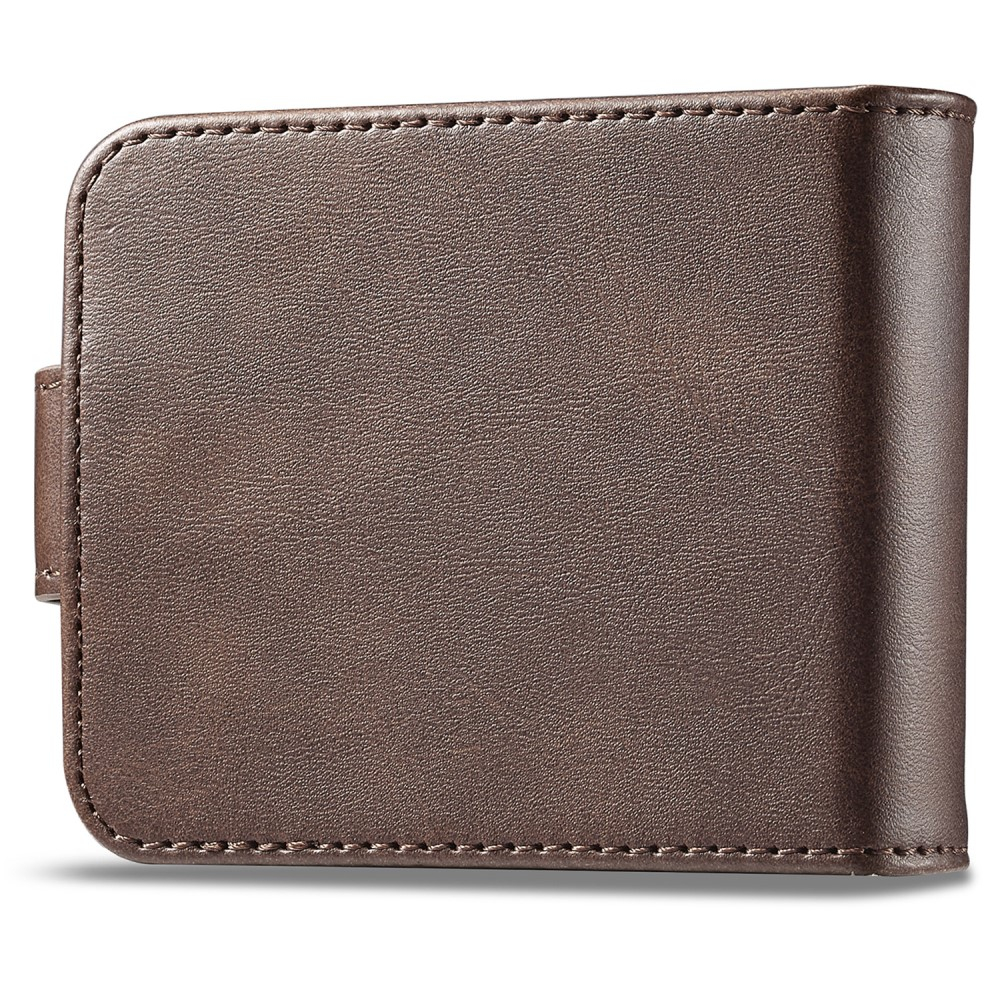 Samsung Galaxy Z Flip7 FE / Z Flip6 Vintage Leder Tasche Flip Cover Fashion Design - Braun