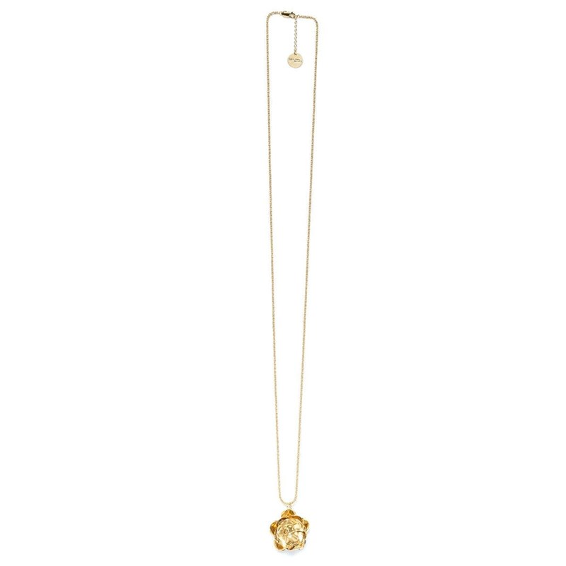sautoir fleur doré à l'or fin - AGLAÉ