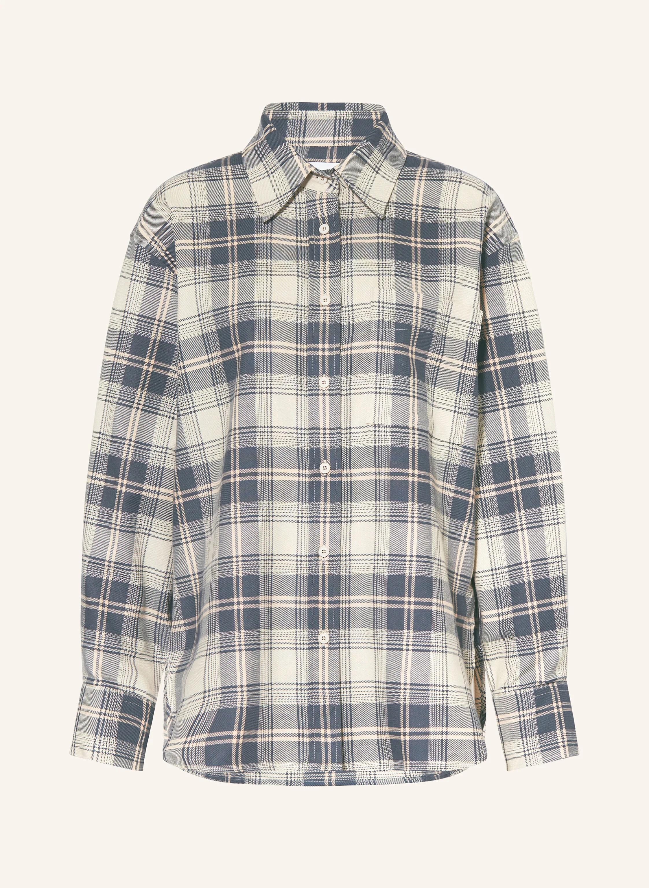 CLOSED Oversized-Hemdbluse aus Flanell
