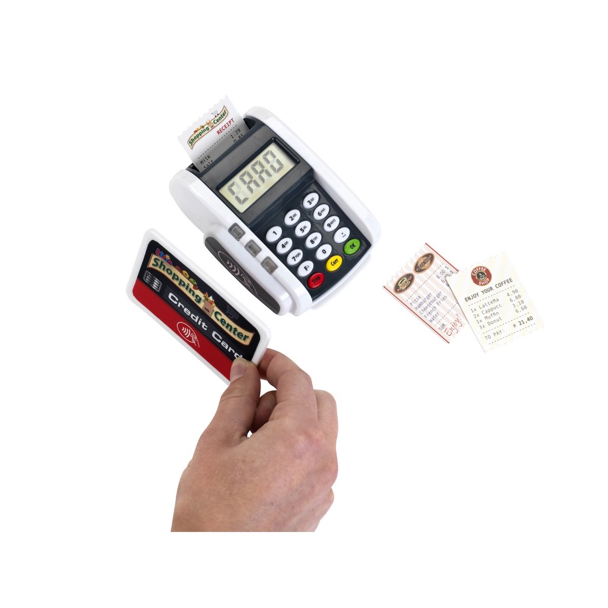 Terminal de paiement avec lumière et son