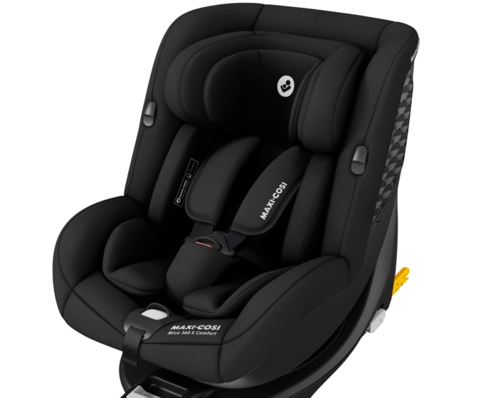 Mica 360 S Comfort 0 - 4 Y  40 - 105 cm  0 - 18 kg    FlexiSpin-Drehung |    Mehrere Liegepositionen  |    G-CELL Seitenaufprallschutz  |    Easy-in Gurt   |    Atmungsaktive, angenehm weiche Stoffe  |