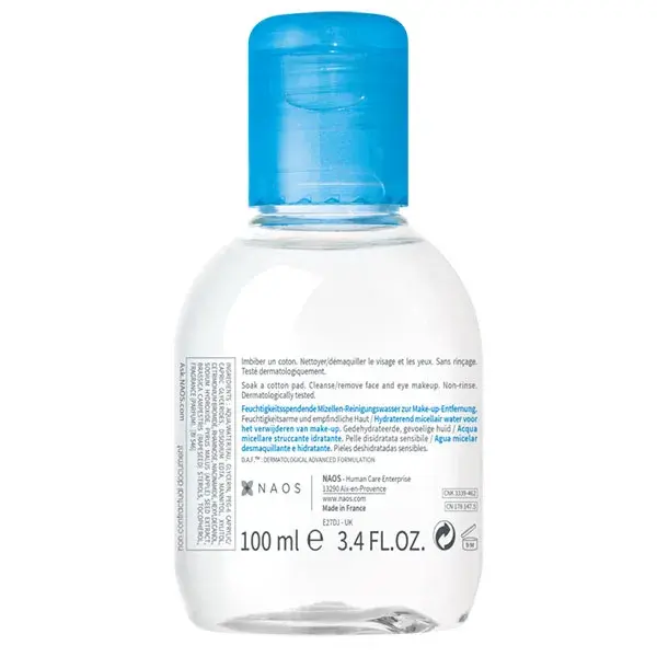 Água Micelar Bioderma Hydrabio H2O para Pele Sensível e Desidratada 100ml