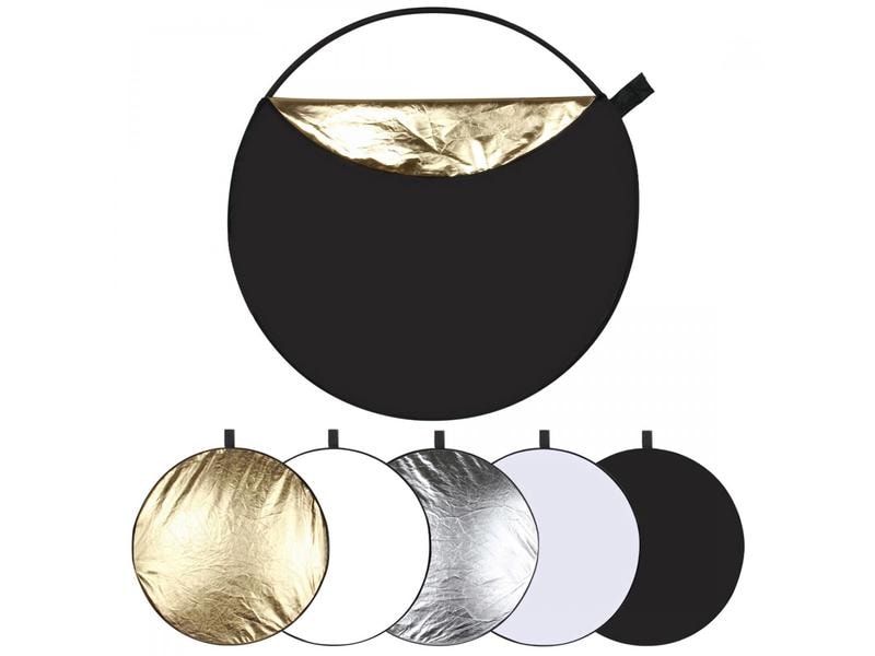 Puluz Reflektor 5-in-1 110 cm Reflektor-Kit mit fünf verschiedenen reflektierenden Oberflächen