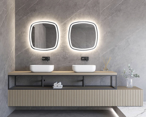 LED Spiegel Glad 80 x 80 cm