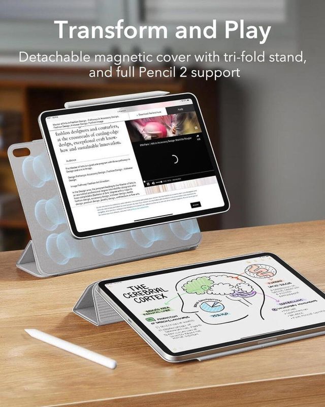 ESR - Rebound Magnetic - Hoes voor Apple iPad Air - Zwart - Kunststof