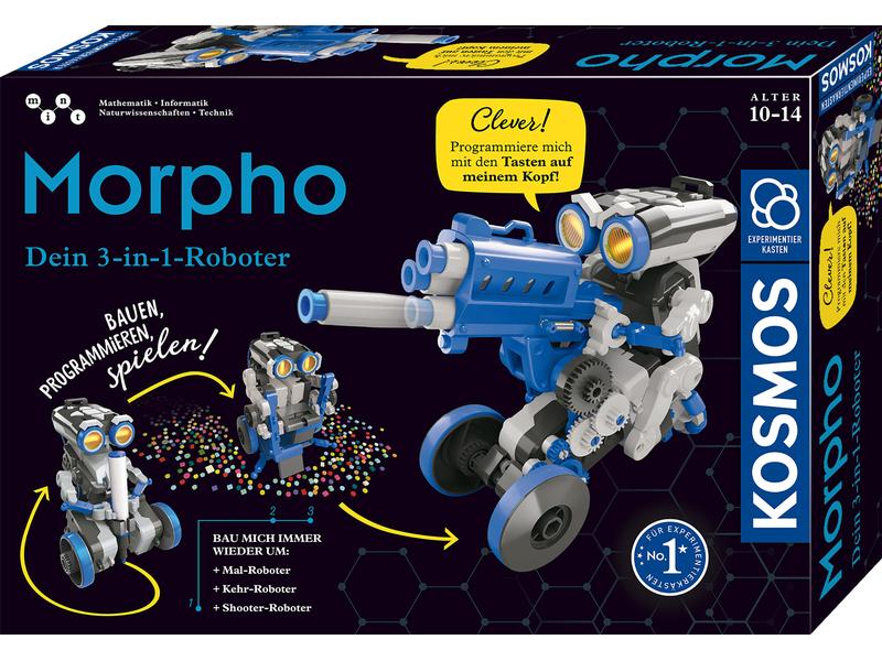 Kosmos Experimentierkasten Morpho - 3-in-1 Roboter Zum Bauen, Programmieren und Spielen