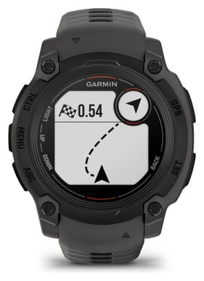 Montre GPS Garmin Instinct E - 40 mm Noir avec Bracelet en Silicone Gris Charcoal