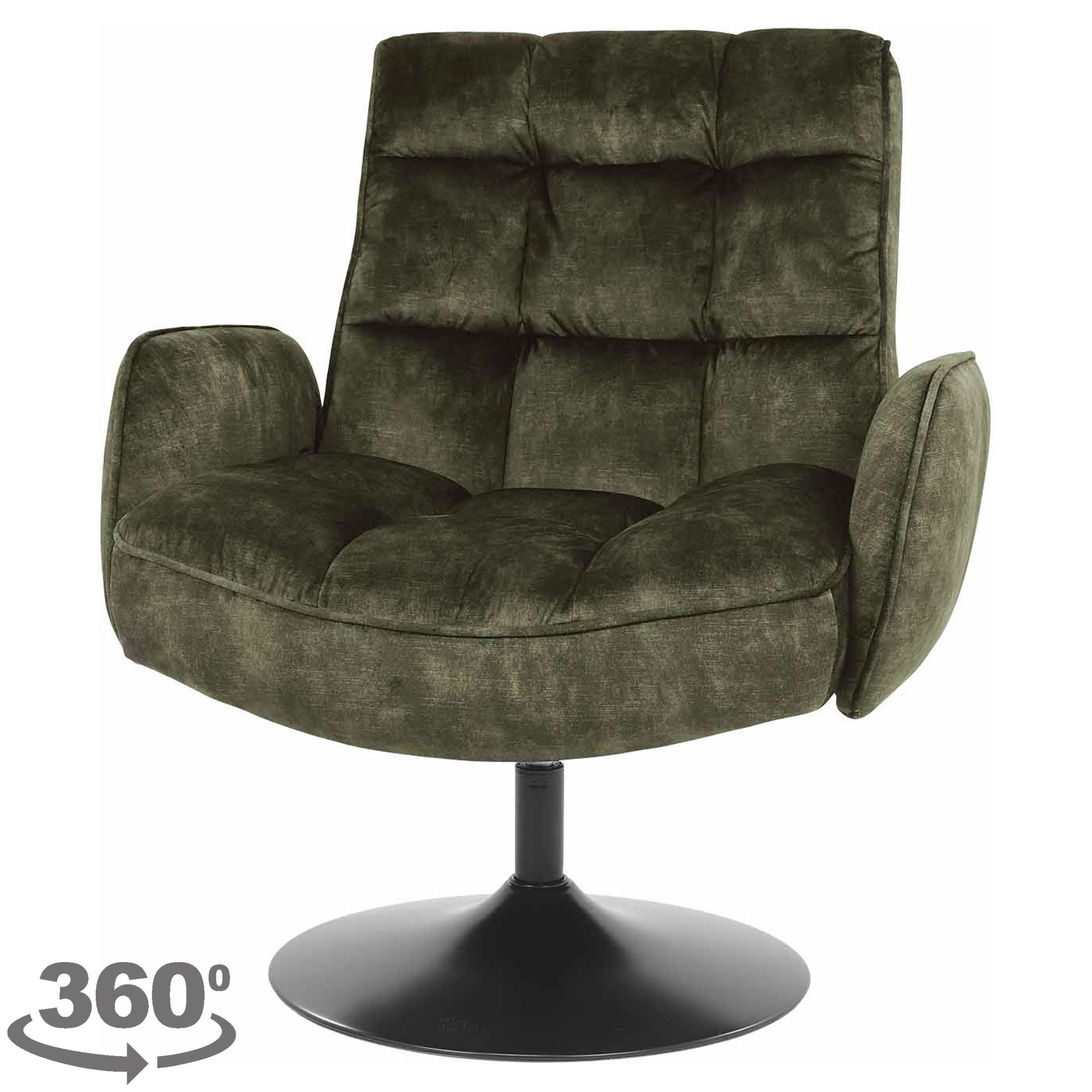 Fauteuil Dark Green Tropea B84 x D82 x H95 cm