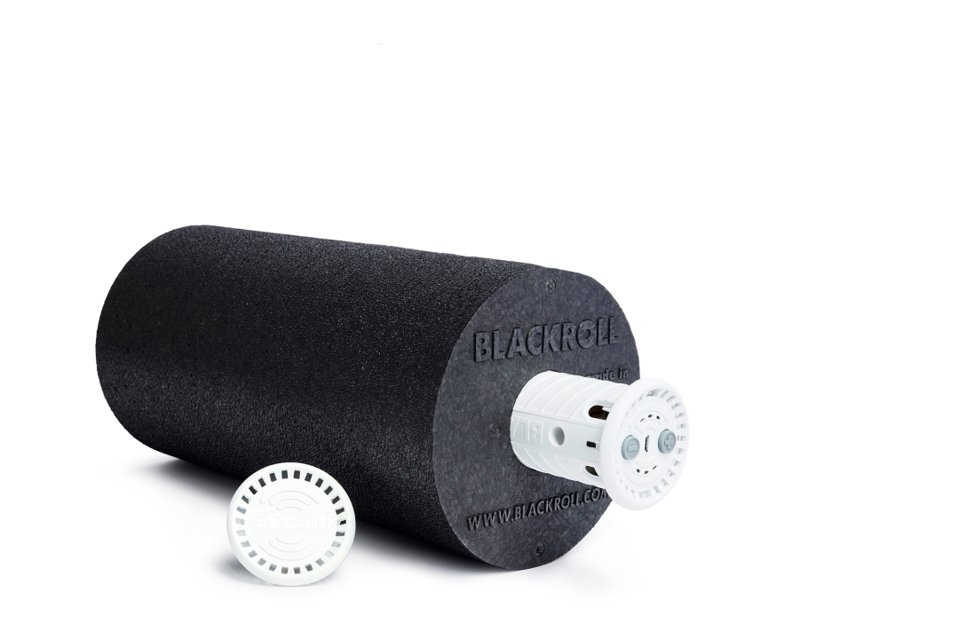 Faszienrolle mit Vibration Booster Set BLACK