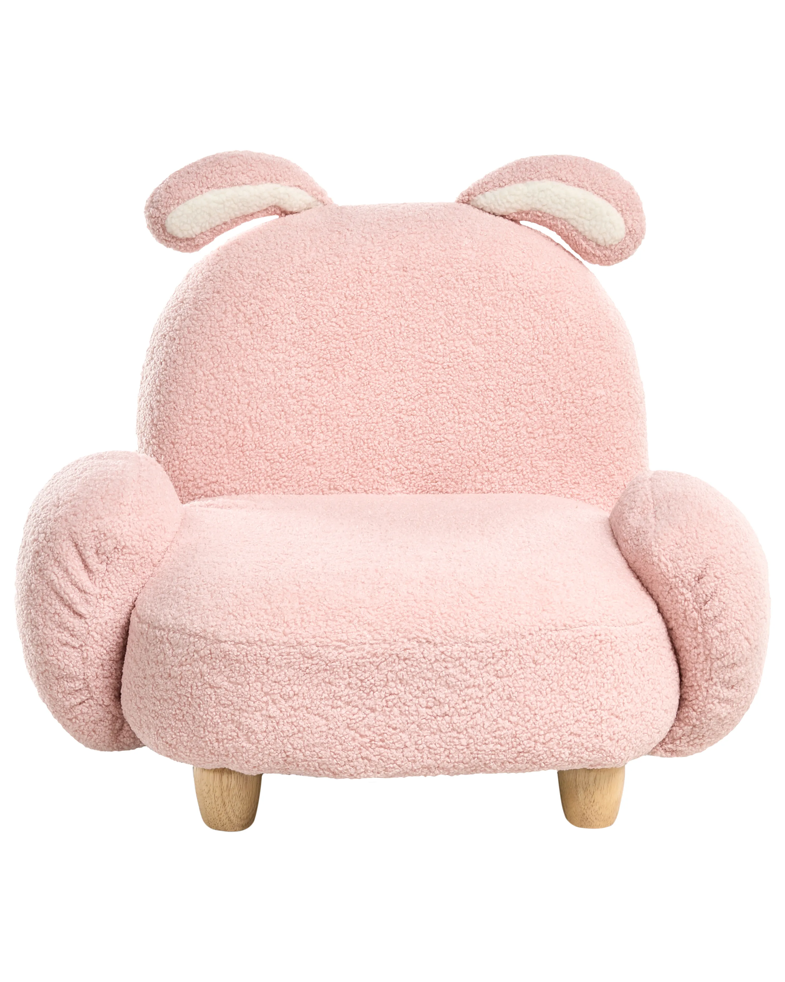 Kinderfauteuil Konijn KANNA Bouclé Pastelroze