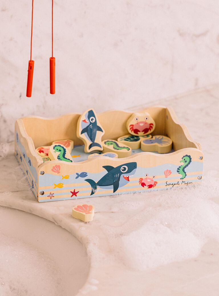 Jeu de Pêche à la Ligne en Bois