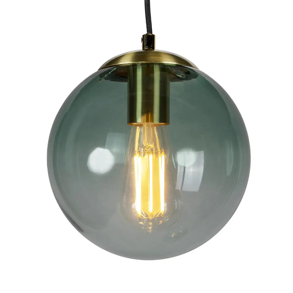Qazqa hanglampen pallon goudkleurig e27