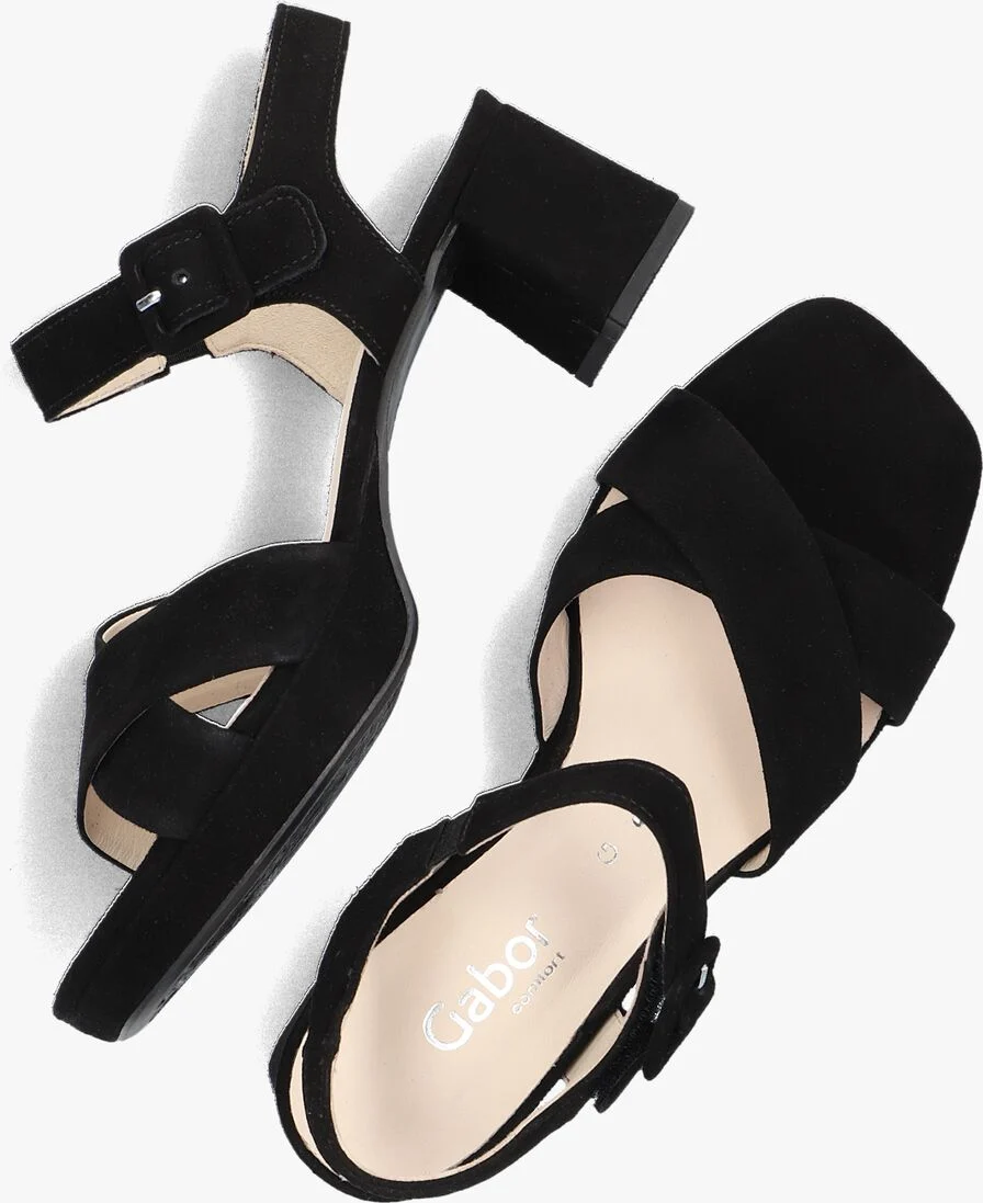 GABOR zwarte gabor sandalen 953