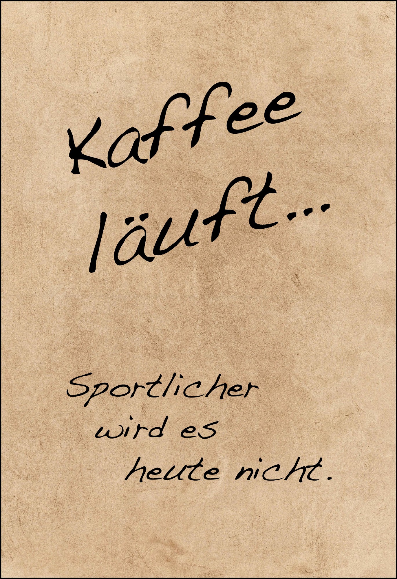 Postkarte 'Kaffee läuft.' günstig bestellen