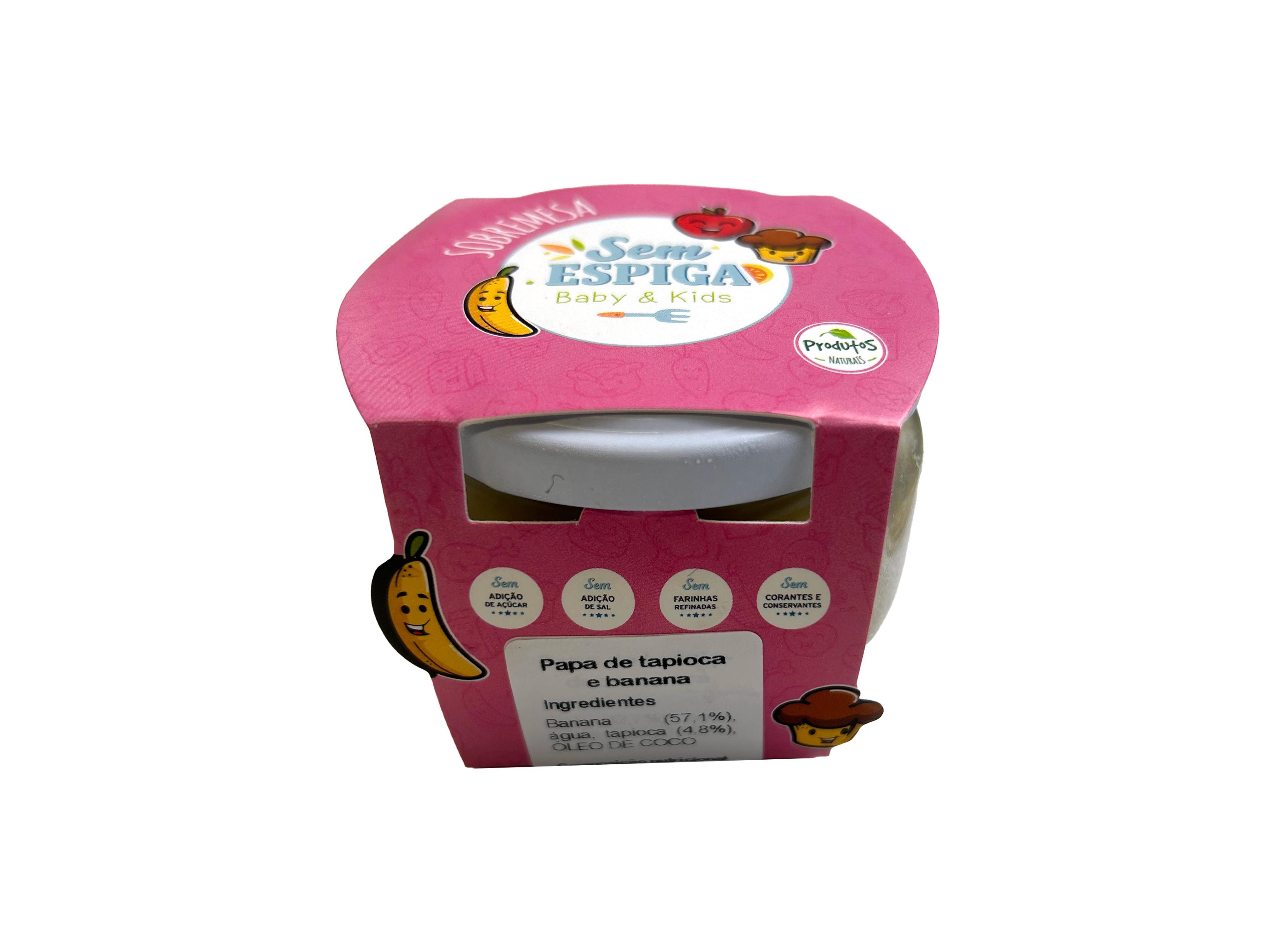REFEIÇÃO CONGELADA PAPA BABY&KIDS TAPIOCA E BANANA 140 ML