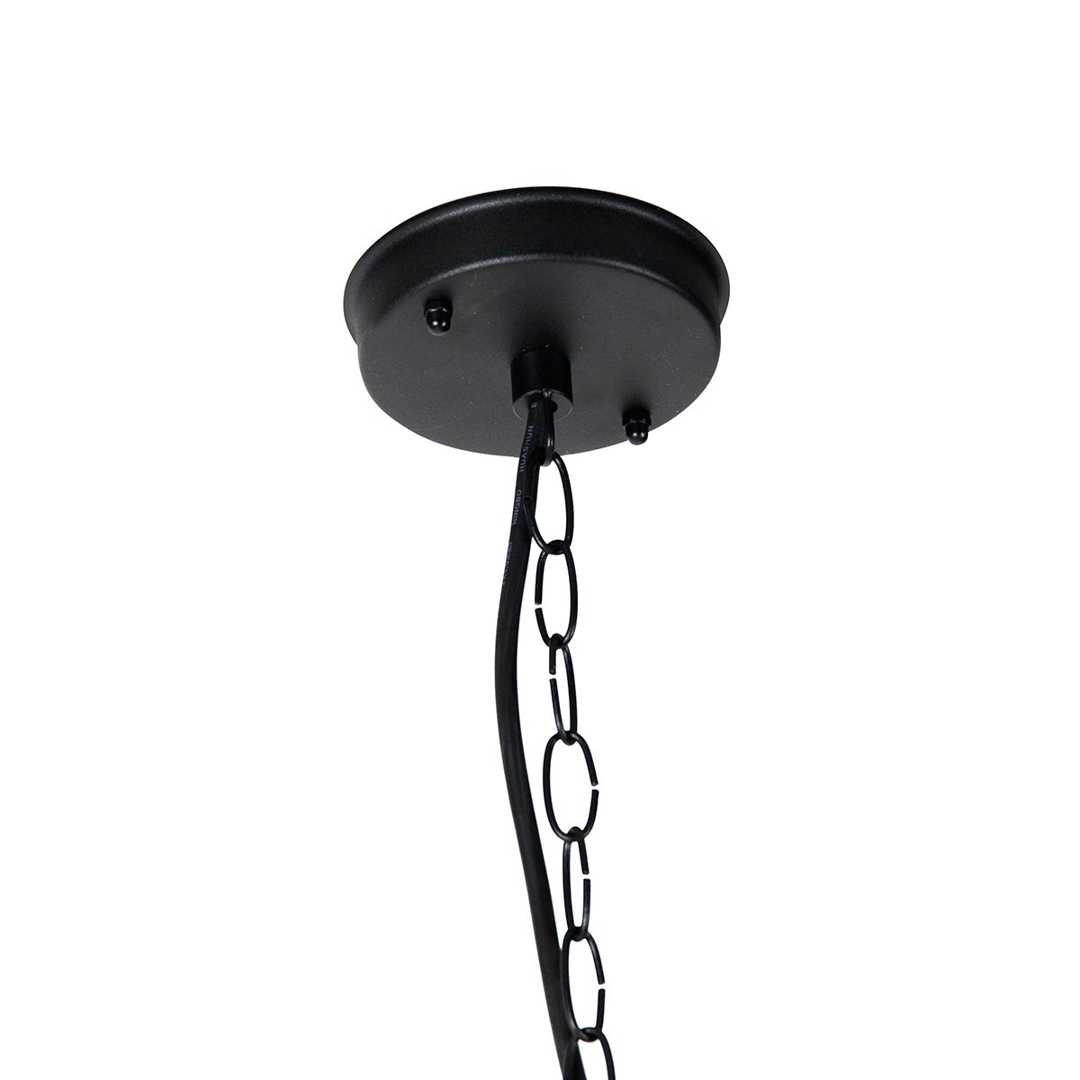 Smart buiten hanglamp zwart IP23 incl. Wifi G95 - Amsterdam