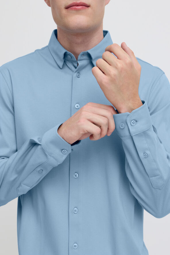 Casual Friday CFARTHUR LS BU jersey shirt Bel air blue