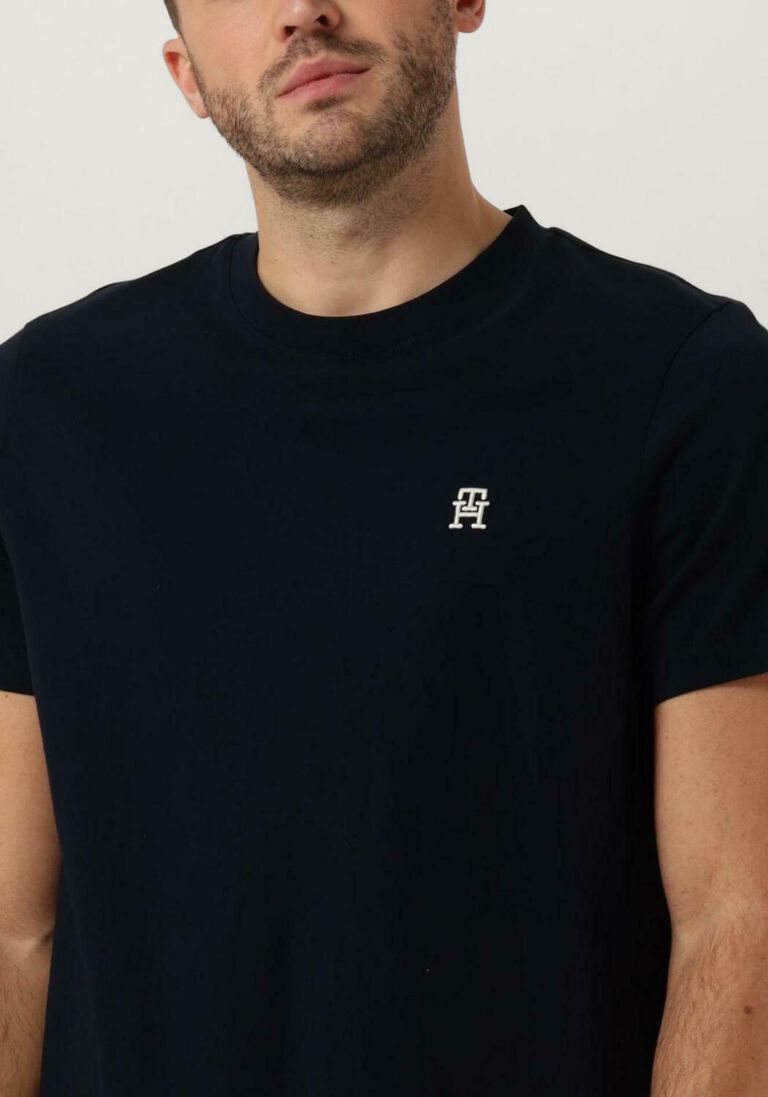 TOMMY HILFIGER donkerblauwe tommy hilfiger t-shirt monogram imd tee