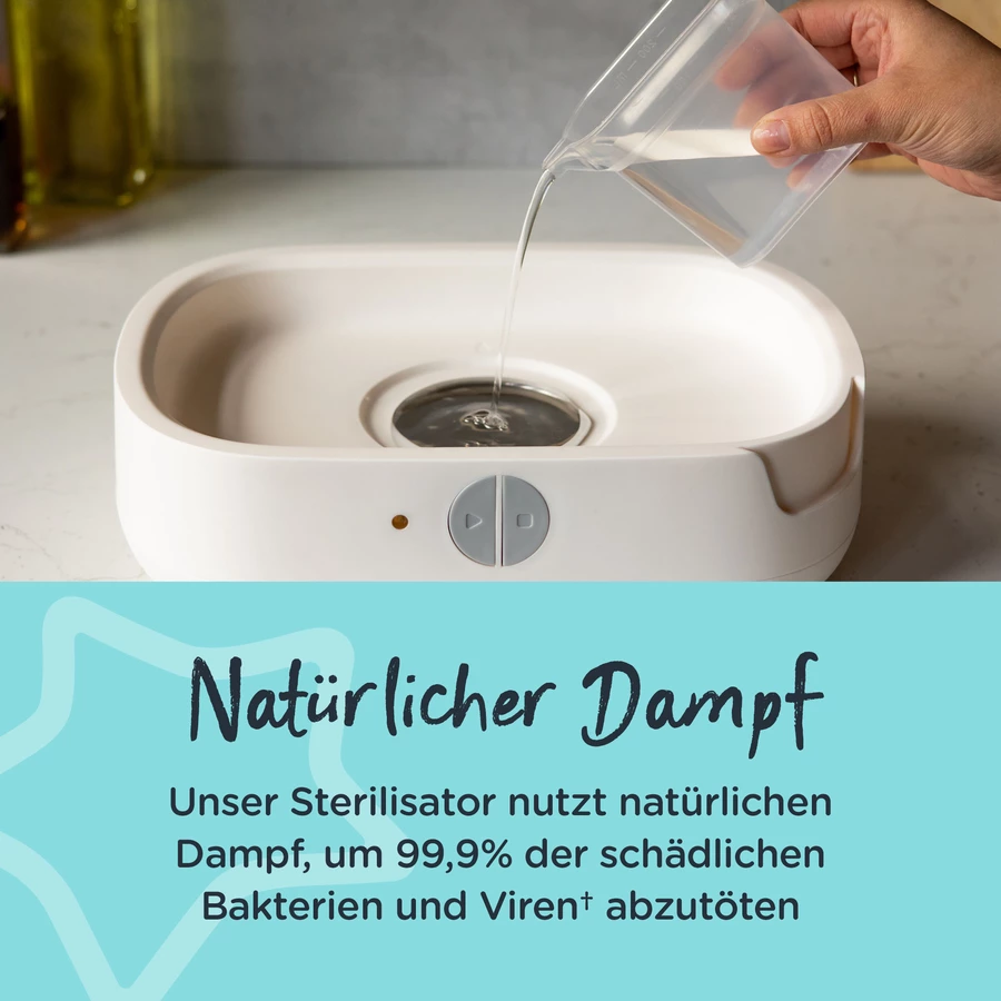 Tommee Tippee Sterilisator Advanced Super-Steam elektrisch, weiß