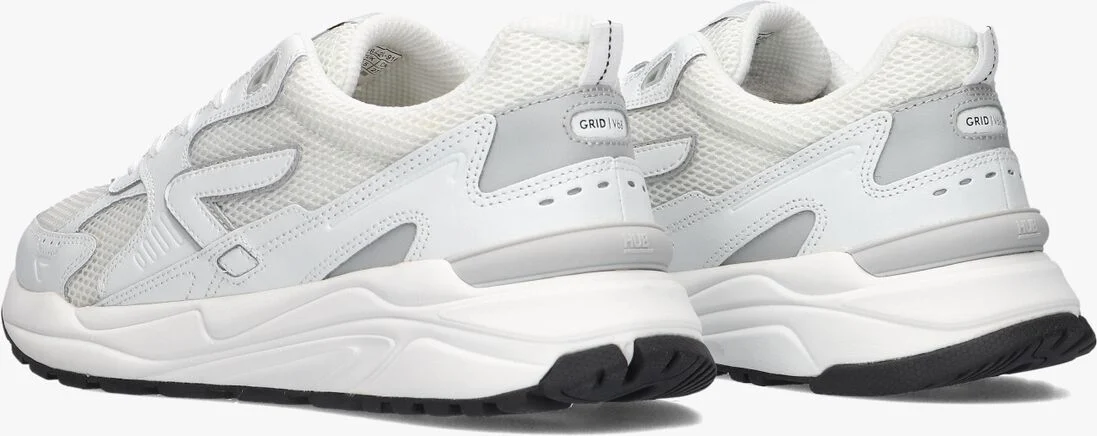 HUB witte hub lage sneakers grid-m
