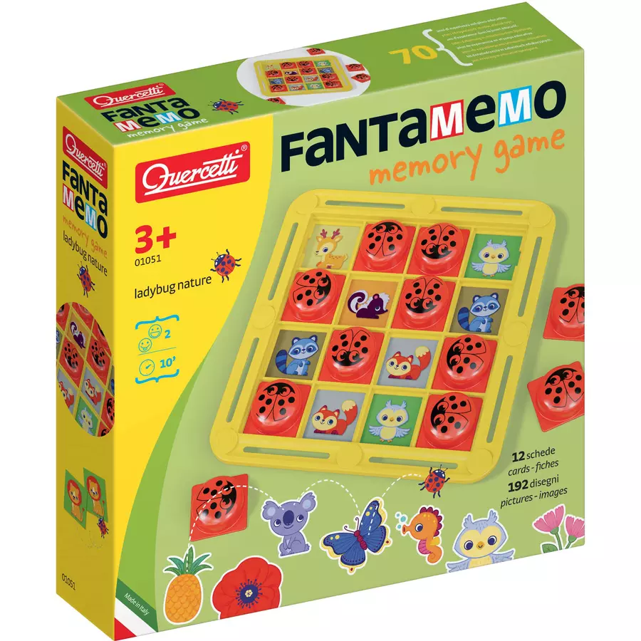 Quercetti FantaMemo Memory mit Marienkäfern