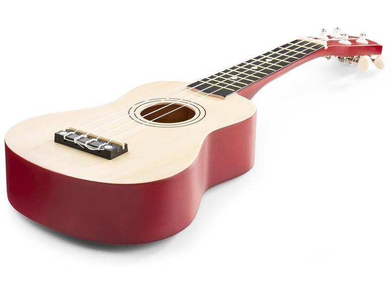 MAX Ukulele UKEY Set Soprano Natural 21 Zoll Sopranukulele mit Tasche und Zubehör