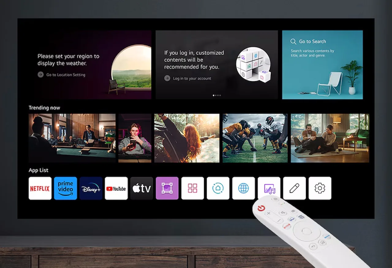 LG CineBeam Q (HU710PB) Vidéoprojecteurs UHD 4K