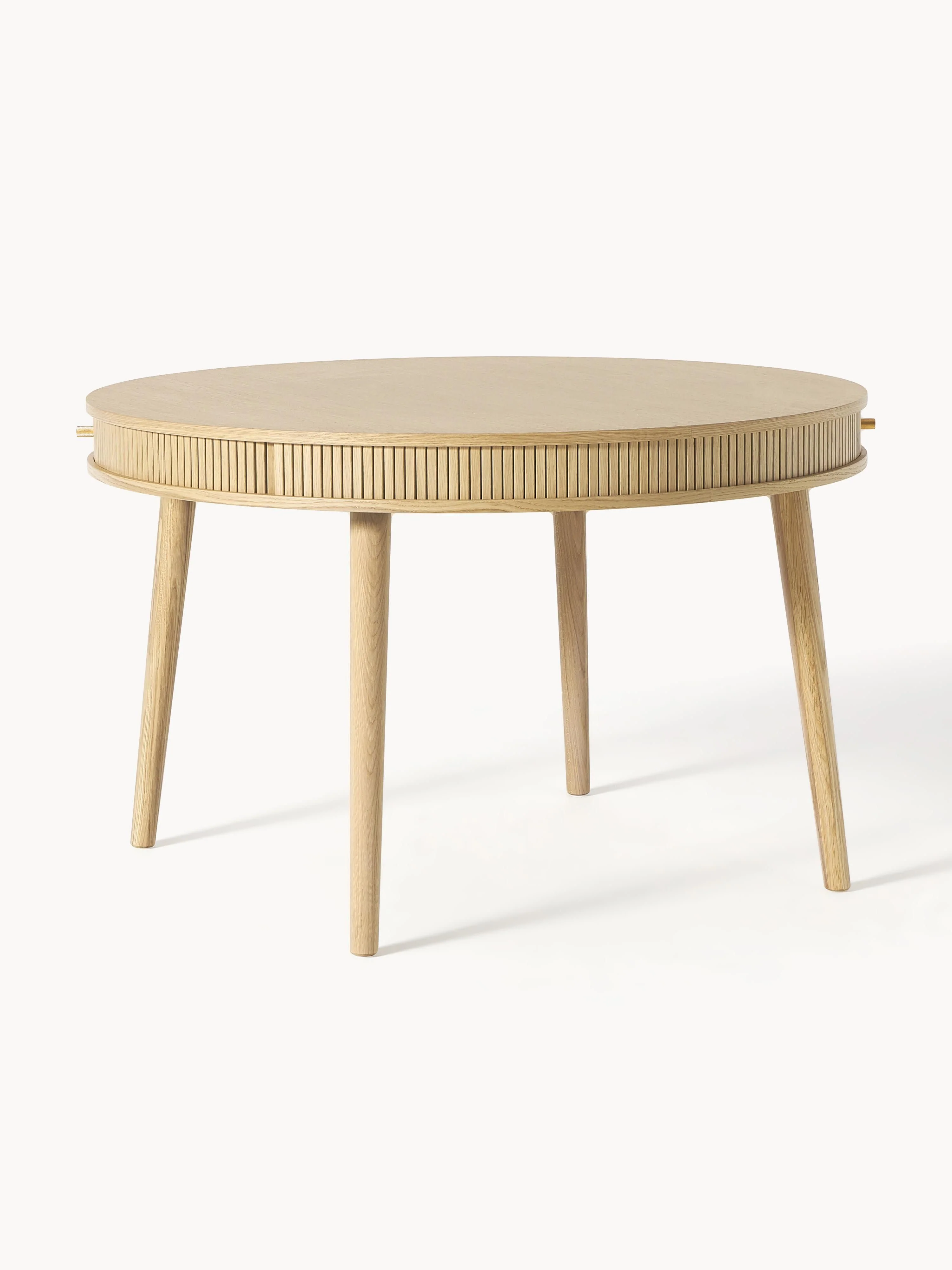 Ronde eettafel Calary met opbergruimte, in verschillende formaten