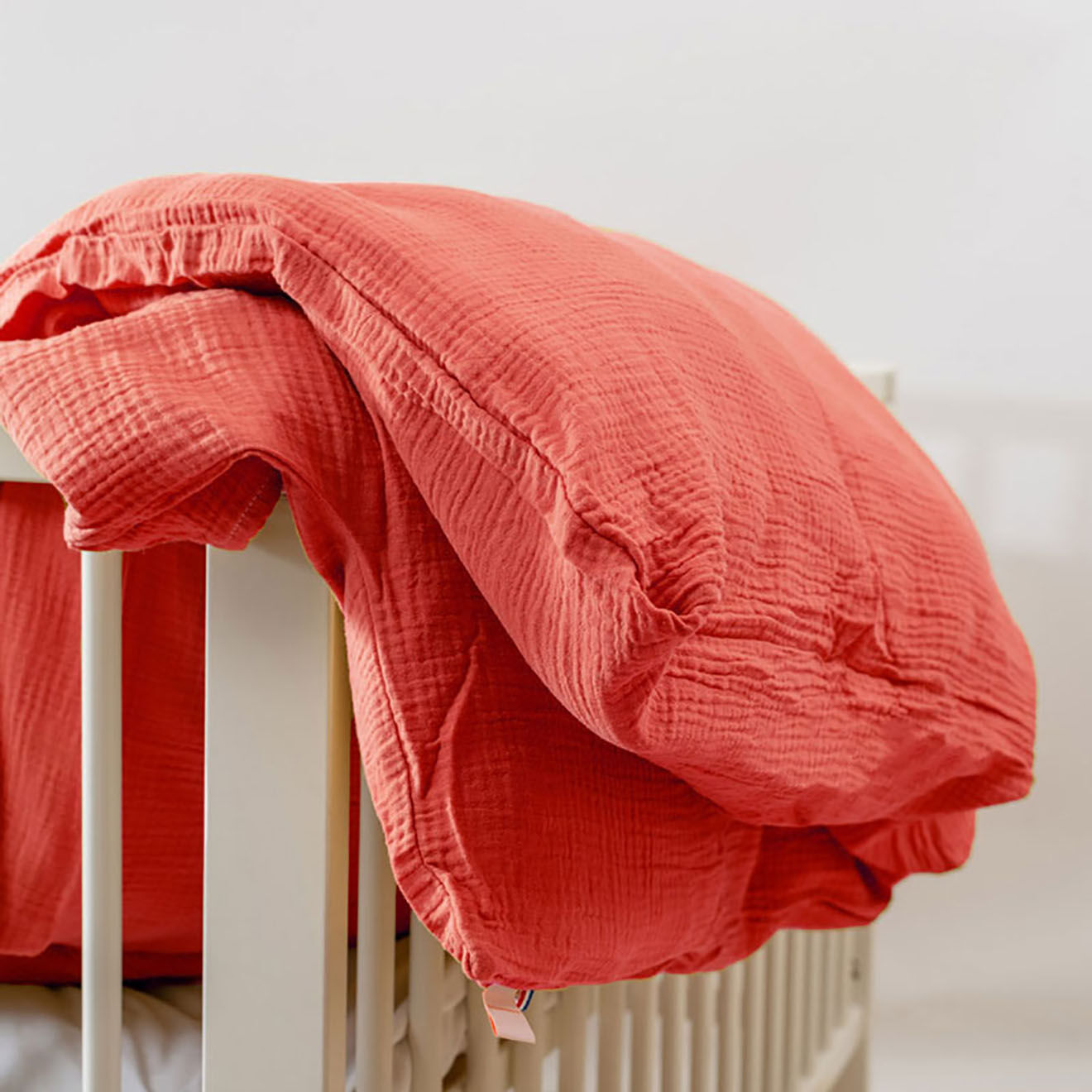 Papate Housse de Couette en Coton Bio fraise - 100x140 cm