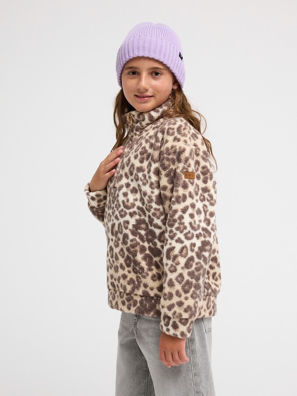 Calling All Mys Polaire à demi-zip Beige Fille 4-16