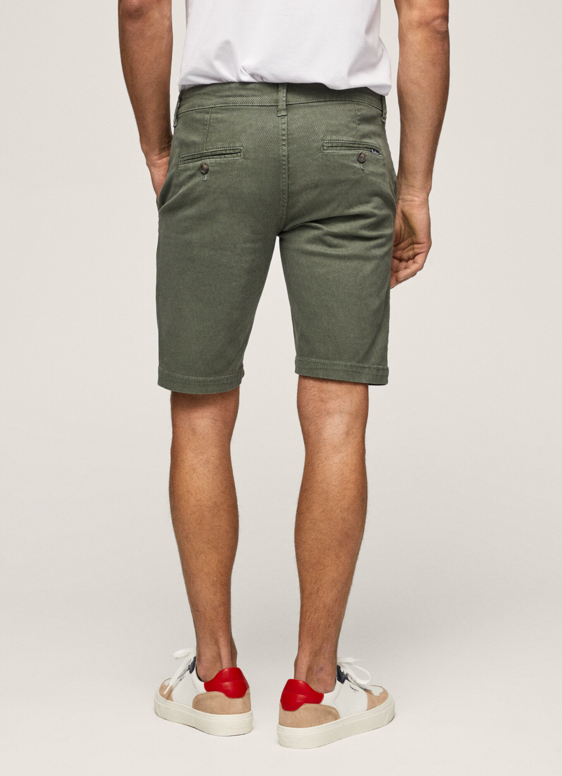 CHARLY FIT SLIM CHINESE BERMUDA - verde-esmeralda