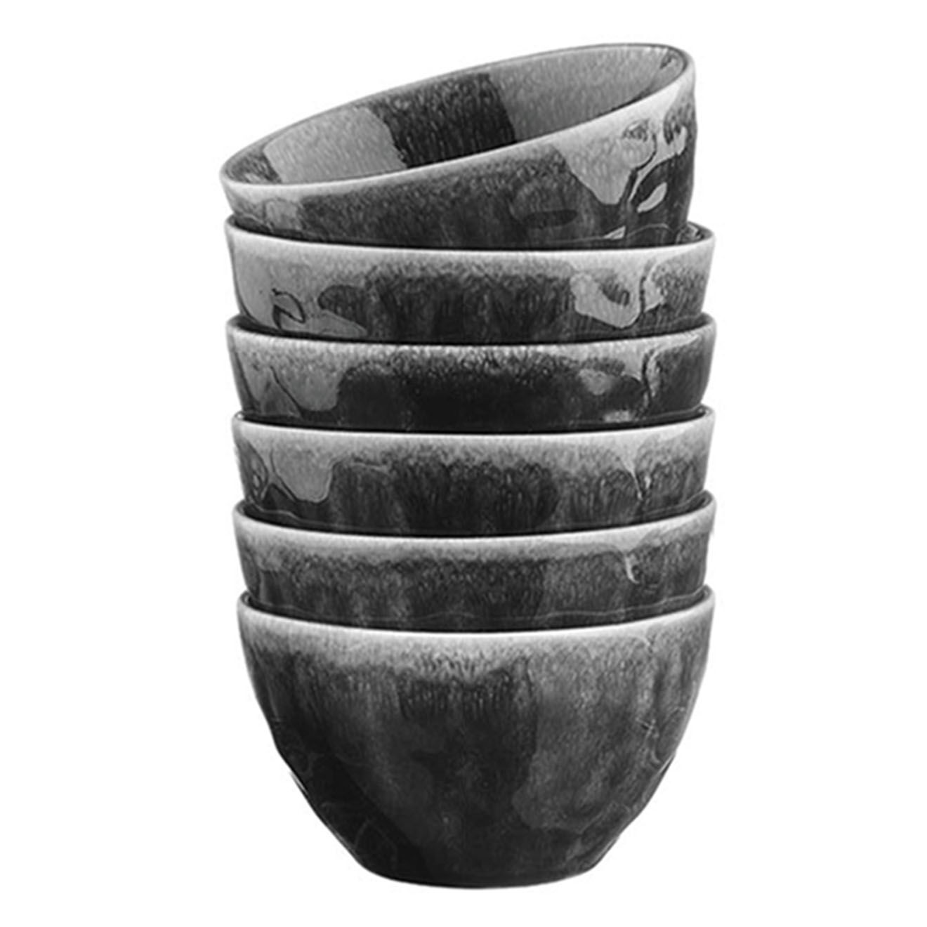 Bjorn 6 Bols Moon noirs - D.11.5 cm