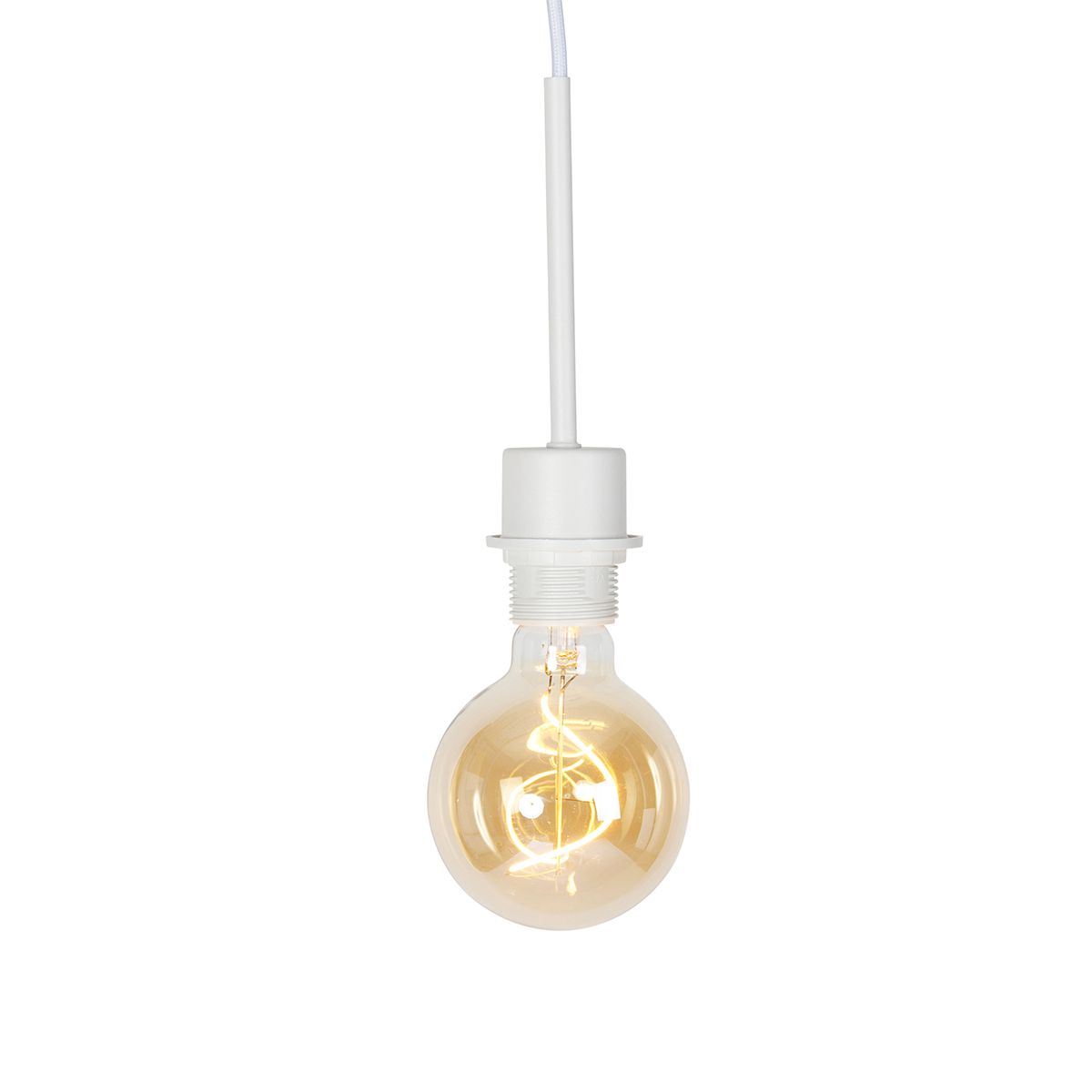 Moderne hanglamp wit zonder kap - Combi 1