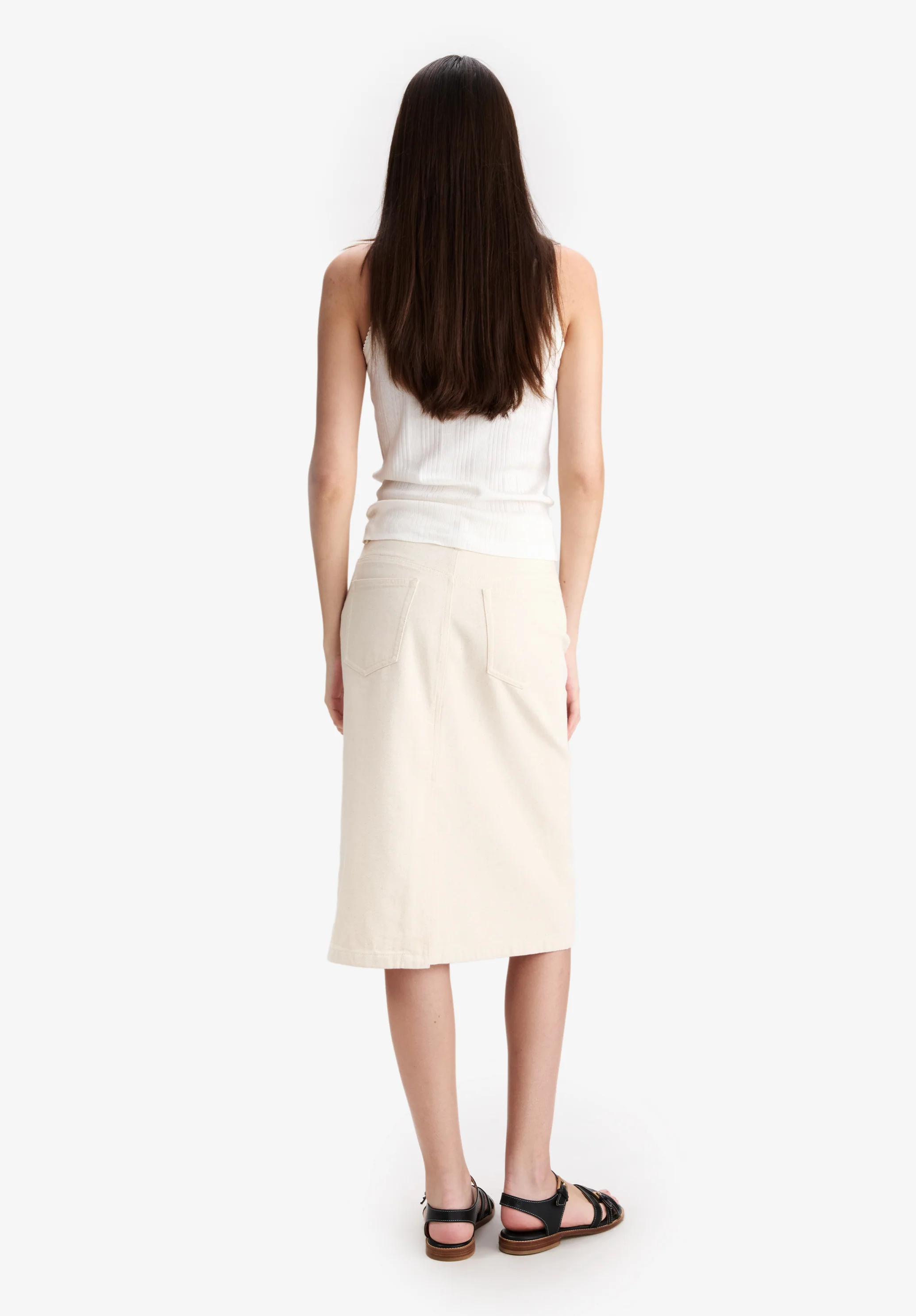 Débardeur blanc en coton bio - Blanc