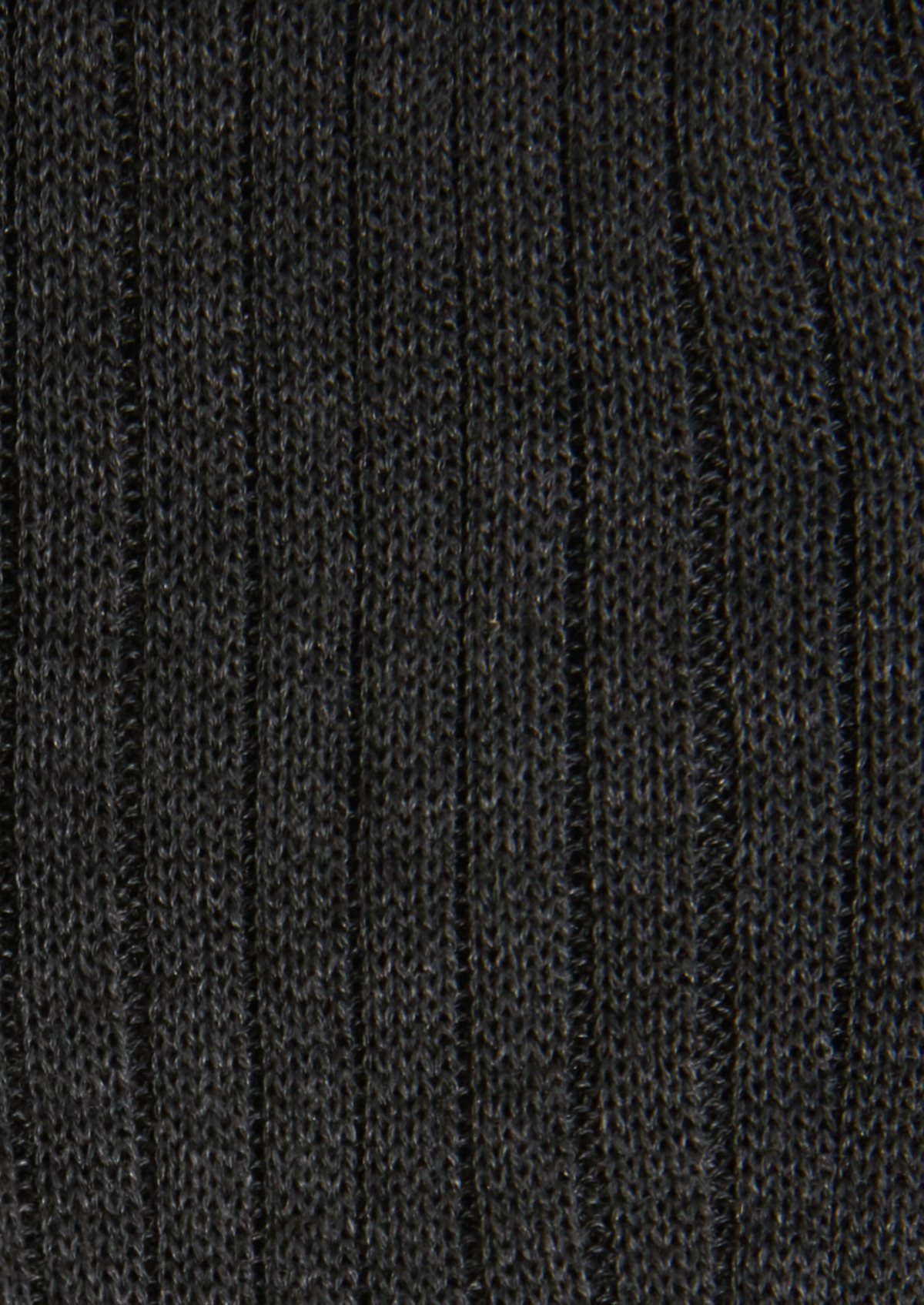 Chaussettes en coton fil d'Ecosse uni gris anthracite chiné