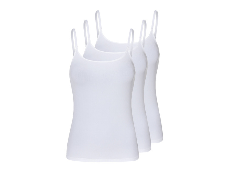 3 stuks dames geribde tops